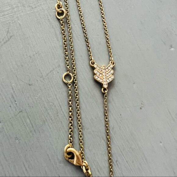 J. Crew Y chain Arrow Necklace - Picture 6 of 6